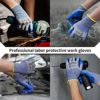 WINUSUAL Cut Resistant Work Gloves level 5 Protection,Latex Firm Grip Durable,Food Grade Safety Kitchen Cutting Gloves - Image 9
