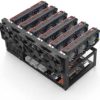 WOOCHOO Mining Rig Frame - 6/8 GPU Steel Open Air Miner Computer Case for Crypto Coin Currency Bit ETH ETC ZEC Accessories Tools，（Fans & is not Included） black 53.4 x 29 4.4 cm - Image 2