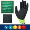 Safety Work Gloves Latex Coated for Men and Women 10-Pair-Pack Knit Firm Grip - Image 3