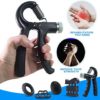 Hesbilr Hand Grip Strengthener Workout Kit (5 pack) Forearm Grip Adjustable Resistance Hand Gripper, Finger Exerciser, Finger Stretcher, Grip Ring and Stress Reduction Grip Ball for Forearm Strengthener - Image 6