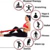 Stretching Strap with Loops - Non Elastic Stretch Band for Physical Therapy, Yoga Strap for Stretching Equipment, Stretch Bands for Exercise and Flexibility - Fascia, Hamstring & Leg Stretcher Belt - Image 4