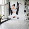 Anti-Gravity Aerial Yoga Hammock Swing – Six Handles Sling Pilates Set Kit Include Steel Carabiners Extension Straps No Ceiling Hanging Mount for Home & Gym Fitness - Image 2