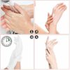 Cotton Gloves for Dry Hand, Overnight Moisturizing Gloves for Eczema, 10 Pairs White Medium Reusable Nighttime Sleeping Gloves, Jewelry Inspection Work Gloves for Men and Women - Image 4