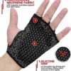RDX Weight Lifting Gloves Grip, Non Slip Neoprene Ventilated Gym Barehand Gripper, Silicon Palm Protection, Powerlifting Fitness Strength Training Bodybuilding, Chin Pull ups Bar Calisthenics Workout - Image 2