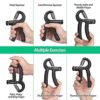 NIYIKOW 2 Pack Grip Strength Trainer, Hand Grip Strengthener, Adjustable Resistance 22-132Lbs (10-60kg), Non-Slip Gripper, Perfect for Musicians Athletes and Hand Rehabilitation Exercising - Image 3