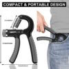 ALMAH Hand Grip Strengthener (2pack), Grip Strength Trainer, Hand Exerciser Adjustable Resistance 11-132 Lbs, Hand Gripper, Forearm Workout Training Equipment for Injury Recovery Athletes - Image 4