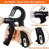 Hand Grip Exerciser Strengthener Kit - 8 Pack Hand Grip Trainer, Include Grip Strengthener, Finger Stretcher, Grip Strength Ring, Finger Exerciser, Stress Relief Ball, for Muscle Build and Recovery - Image 2