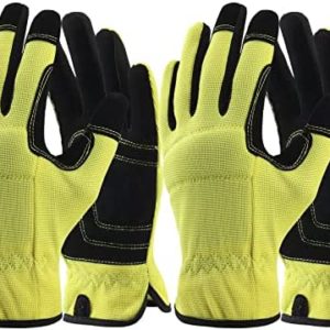 2 Pairs Light Duty Work Gloves Hedge Trimming Gardening Warehouse Job Home Improvement Car Repair Utility Glove for Men Women
