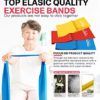 Resistance Bands Set - Exercise Bands for Physical Therapy,Yoga,Pilates,Rehab,Stretching and Home Workout,Stretch Bands of Different Strengths,Non-Latex Elastic1 - Image 4