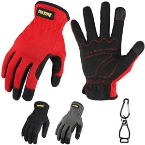 High Performance Work Gloves For Men(3 Pairs Pack), High Dexterity Touch Screen For Multipurpose,Excellent Grip (Large)