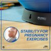 URBNFit Exercise Ball Chair Stand Base for Yoga, Swiss, Stability and Office Balance Balls - Use for Sitting, Pregnancy Exercises or Gym Workout Routine - Image 8