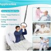 Trapeze Bar Swing for Bed Trapeze Stand Hospital Bed Trapeze for Elderly Mobility Swing Set Adult Rings Lift Transfer Pull Up Bar Bed Helper Indoor Ceiling Mounted Triangle Handle - Image 4