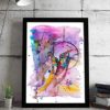 The flowy lady"lyra/hoop yoga" art print. - Image 3