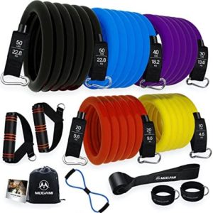 Resistance Band Exercise Bands Workout Resistance Band Set Stretch Training Fitness Bands with Handles [13pcs]