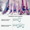 FOSER Aerial Yoga Hammock, 16.4ft ×9.2ft Aerial Yoga Swing Set for Anti-Gravity Yoga, Aerial Dance, Aerial Acrobatics - Image 6