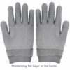 Hand Cream for Dry Cracked Hands and Hand Repair Gloves Bundle: O'Keeffe's Working Hands Cream (Unscented, Non-Greasy 3.2 oz.), Gel Moisturizing Gloves Men or Women (1 pair, Gray, Unscented) - Image 3