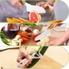 Kids Knifes Set,Nylon Knives Safe Baking Cutting Cooking Children's Beginners Cut Fruits Salad Veggies CakeFun Firm Grip Serrated Edges Friendly Childrens Knife With Cutting Board Peeler 5Pack (pink) - Image 5