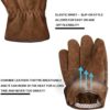 Leather Safety Work Gloves Gardening Carpenter Thorn Proof Truck Driving for Mens and Womens Waterproof heavy duty - Image 3