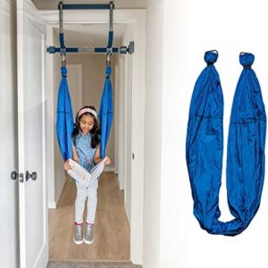 Gym1 Sensory Swing for Children and Adults, Nylon Hammock for Sensory Swinging Activities or Aerial Yoga Practice At Home, Attaches Easily to Gym1 Pull-Up Bar (Sold Separately), Measures 86” x 60”