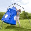 HearthSong Family HugglePod Hangout Stand for Hanging Chairs and Play Tents, Includes Hanging Hardware, 8¾'L x 8¾'W x 8'H, Holds Up to 500 Lbs. - Image 3