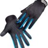 MKAS Workout Cycling Gym Gloves Full Finger Breathable Mountain Bike Motorcycle Touchscreen Lightweight Gloves with Non-Slip Silica Gel Palm Grip for Women Men Bicycle Fitness Training - Image 3