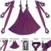 Aerial Yoga Swing Set Yoga Hammock Yoga Swing Strong Anti-Gravity Aerial Yoga Hammock Swing Yoga Swing Sling Inversion Exercises Include 2 Extensions Straps for Indoor Outdoor Home Gym Fitness - Image 2