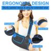 KKOOMI Arm Sling for Shoulder Injury Rotator Cuff Torn Wrist and Elbow Surgery Adjustable Padded Elbow Dislocation and Sprain Brace Shoulder Immobilizer for men&women Arm Support Straps for Left&Right (L/XL) - Image 4