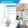 Bed Trapeze for Elderly Bed Pull Up Assist Hospital Bed Trapeze for Bed Mobility Transfer Ceiling Mounted Bar Trapeze Stand Ladder Bed Helper for Disabled - Image 3