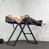 XtremepowerUS Premium Gravity Inversion Therapy Table Fitness Back Pain Relief w/Adjustable Heat Pad Backrest Controller - Image 3