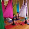 BETTKEN Kids Therapy Swing Indoor Yoga Set Aerial Yoga Hammock Set Safe Deluxe Aerial Antigravity Yoga Swing (Color : White, Size : 100x280cm) - Image 3