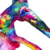 The silky lady"aerial silks yoga" art print. - Image 2