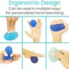 Vive Hand Squeeze Balls - Squishy Exercise Eggs Hand Therapy, Stress Relief, Arthritis & Grip Strength Therapy - Strength Trainer Equipment for Finger, Wrist, Carpal Tunnel - Squeezing Egg Trainer - Image 4