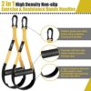 Home Resistance Training Kit, Resistance Trainer Exercise Straps with Handles, Door Anchor, Workout Poster for Home Gym, Bodyweight Workout Bands for Full-Body Strength Training - Image 3