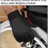 Rebo Wheelchair Disability Mobility Full Finger Gloves Breathable and Non-Slip Material for Good Grip Lightweight Adjustable Strap for Men and Women (Large) - Image 3