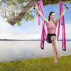Aerial Yoga Swing Set Yoga Hammock Trapeze Sling Inversion Tool for Indoor Home Fitness (Hot Pink) - Image 3