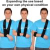 SupreGear Arm Sling, Adjustable Lightweight Comfortable Shoulder Immobilizer Arm Sling Breathable Medical Shoulder Support for Injured Arm Hand Elbow, 71 inch / 180cm (Black) - Image 5
