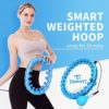 Dumoyi Smart Weighted Fit Hoop for Adults Weight Loss, 24 Detachable Knots, 2 in 1 Adomen Fitness Massage, Great for Adults and Beginners - Image 2