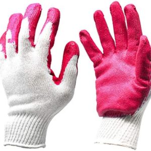 PREMIUM Non-Slip Red Latex Rubber Palm Coated Work Safety Gloves Garden Gloves (300 PAIRS)