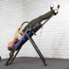 XtremepowerUS Premium Gravity Inversion Therapy Table Fitness Back Pain Relief w/Adjustable Heat Pad Backrest Controller - Image 2