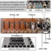 VTRETU Ethereum GPU Mining Rig with 8 GPU Mining Motherboard and 2000W Power Supply（110-264V） 8 Cooling Fans for Crypto Mining Rig Complete ETH Miner (Excluding GPU), black (V01) - Image 2