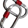 2PCS Carabiner Clips, 25KN/5600lb Quicklock Carabiners Aerial Yoga Hammock Hanging Hook Accessories Lock Alloy Steel Heavy Duty Keychain Carabiner - Image 2