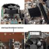 VTRETU Ethereum GPU Mining Rig with 8 GPU Mining Motherboard and 2000W Power Supply（110-264V） 8 Cooling Fans for Crypto Mining Rig Complete ETH Miner (Excluding GPU), black (V01) - Image 3
