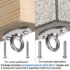 BeneLabel Wall Ceiling Mount Bracket for Suspension Strap Trainer, 2800lb Capacity, Body Weight Strength Training Systems, Aerial Yoga Swing & Hammock, Resistance Band, Battle Rope, Boxing Equipment - Image 4