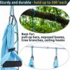 Aerial Yoga Hammock Daisy Chains - Yoga Swing Rope - Yoga Hanging Trapeze Extension Straps - Height Adjustable Nylon Chain Best Antigravity Yoga Inversion - Home Indoor Outdoor Mount Ropes… - Image 3