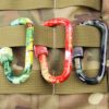 DYZD Gear Aluminum Alloy D Shape Buckles D Ring Keychains Screw Locking Spring Clip Hook Keyring Clip Hook - Image 5