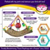 Super Bird SB748 Flying Trapeze Bird Toy, Medium Bird Size, 14" x 13" x 12" - Image 2