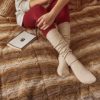 MUK LUKS ® Women's 3 Pair Pack Cable Knee High Socks - Basic - Image 3
