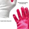 PREMIUM Non-Slip Red Latex Rubber Palm Coated Work Safety Gloves Garden Gloves (300 PAIRS) - Image 8