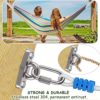 Dakzhou Of2 Heavy Swing Hangers Stainless Steel 304 Rust-Proof Playground Porch Yoga seat Hanger Swing Hammock Chair Suspension kit Indoor and Outdoor 2000 pounds Capacity 2 carabiners - Image 2