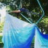 HONGYIFEI2021 Yoga Hammock 5M New Aerial Yoga Hammock Fabric Gravitational Colors Aerial Silks Low Stretch Anti Gravity Yoga Equipment Aerial Yoga Hammock (Color : J) - Image 6